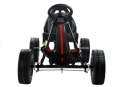 Gokart Monster Na Pedały Dla Dzieci Czarny z Pompowanymi Kołami