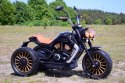 Wielki Motor Chopper Czarny, Miękkie Koła, Miękkie Siedzenie/bdl1388