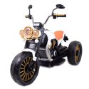 Wielki Motor Chopper Biały, Miękkie Koła, Miękkie Siedzenie/bdl1388