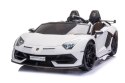 Lamborghini Aventador SVJ Roadster Biały - Auto na Akumulator dla Dzieci