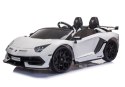 Lamborghini Aventador SVJ Roadster Biały - Auto na Akumulator dla Dzieci