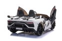 Lamborghini Aventador SVJ Roadster Biały - Auto na Akumulator dla Dzieci