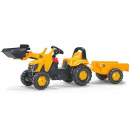 Traktor na pedały JCB z łyżką i przyczepą 2-5 Lat Rolly Toys rollyKid