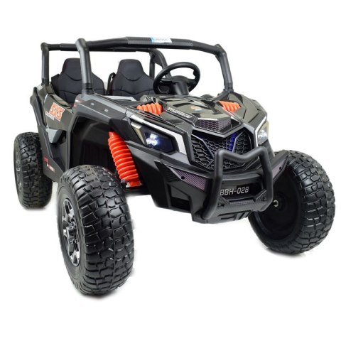 Mega Buggy Sxs Dla 2 Dzieci 2x120w Czarne, Super Moc, Przesuwane Siedzenie, Walizka/bbh028