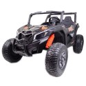 Mega Buggy Sxs Dla 2 Dzieci 2x120w Czarne, Super Moc, Przesuwane Siedzenie, Walizka/bbh028