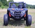 Mega Buggy Sxs Dla 2 Dzieci 2x120w Czarne, Super Moc, Przesuwane Siedzenie, Walizka/bbh028