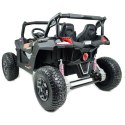 Mega Buggy Sxs Dla 2 Dzieci 2x120w Czarne, Super Moc, Przesuwane Siedzenie, Walizka/bbh028