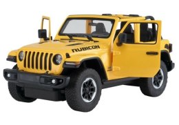 Auto R/C Jeep Wrangler Rubicon 1:14 Rastar Żółty