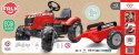 Traktor Massey Ferguson Czerwony na Pedały z Przyczepką od 3 Lat, Falk