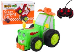 Zdalnie Sterowany Skaczący Traktor R/C Zielony