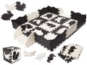 Puzzle piankowe mata / kojec dla dzieci 25el. czarno-białe