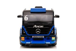 Auto Na Akumulator Mercedes Axor + Naczepa XMX622B Granatowy LCD