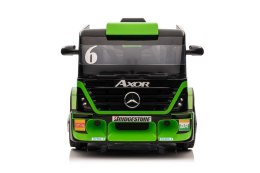 Auto Na Akumulator Mercedes Axor + Naczepa XMX622B Zielony LCD