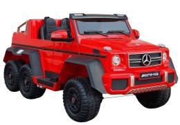 Pojazd Na Akumulator Mercedes G63 6x45W Czerwony MP4