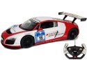 Samochód Zdalnie Sterowany Audi R8 LMS Rastar R/C 1:14 Biało-Czerwone