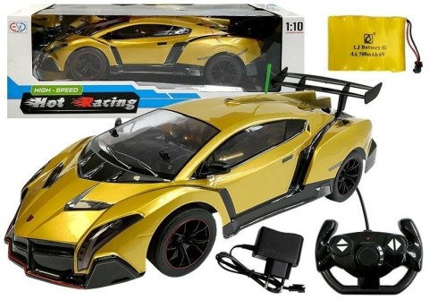 Samochód Zdalnie Sterowany Lambo Wyścigowe 1:10 Złote