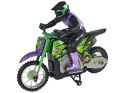 Zdalnie Sterowany Motor Crossowy 1:18 2.4G Fioletowy 15 km/h