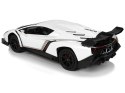 Samochód Zdalnie Sterowany Lamborghini Veneno Białe 1:24,2.4 G Światła