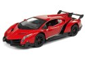 Samochód Zdalnie Sterowany Lamborghini Veneno Czerwone 1:24, 2.4 G Światła