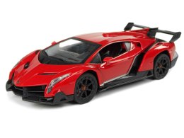 Samochód Zdalnie Sterowany Lamborghini Veneno Czerwone 1:24, 2.4 G Światła