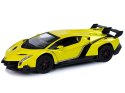 Samochód Zdalnie Sterowany Lamborghini Veneno Żółte 1:24, 2.4 G Światła