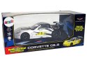 Samochód Zdalnie Sterowany Corvette C6.R Wyścigowy R/C 1:18 Biały, 2.4 G Światła