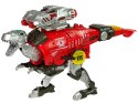 Dinobots 2w1 Dinozaur Pistolet na Strzałki Czerwony Tyranozaur Rex Tarcza 48 cm