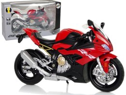 Motocykl Model BMW S1000RR Czerwony Dźwięki Światła