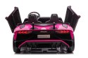 Lamborghini Aventador SV Na Akumulator Różowy Dla Dwójki Dzieci XXL - Silnik Bezszczotkowy 24V