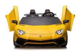 Lamborghini Aventador SV Na Akumulator Żółty Dla Dwójki Dzieci XXL - Silnik Bezszczotkowy 24V