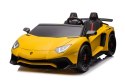 Lamborghini Aventador SV Na Akumulator Żółty Dla Dwójki Dzieci XXL - Silnik Bezszczotkowy 24V