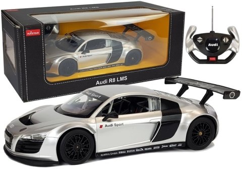 Samochód Zdalnie Sterowany Audi R8 LMS Rastar 1:14 Srebrne