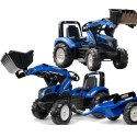 Traktor New Holland Niebieski na Pedały z Przyczepką od 3 Lat, Falk