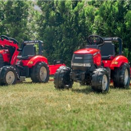 Traktor na Pedały Case Czerwony Duży z Przyczepką od 3 lat, Falk