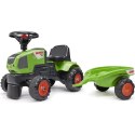 Traktorek Baby Claas Axos 310 Zielony z Przyczepką od 1 roku, Falk