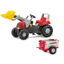 Traktor na Pedały Przyczepa Łyżka Czerwony, Rolly Toys rollyJunior