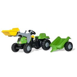 Traktor na pedały z Łyżką i Przyczepą, Rolly Toys rollyKid