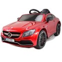 Samochód Na Akumulator Mercedes C 63 S Coupe Czerwony Lakier /qy-1588