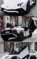 Auto Na Akumulator Lamborghini Aventador Biały /bdm0913