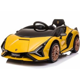 Auto Na Akumulator Lamborghini Sian Żółty /qls6388