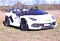 Auto Na Akumulator Lamborghini Aventador SVJ Biały Dla 2 Dzieci Drift /sx2028