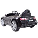 Samochód Audi R8 Spyder Czarny Na Akumulator /a300