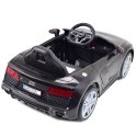 Samochód Audi R8 Spyder Czarny Na Akumulator /a300