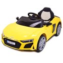 Samochód Audi R8 Spyder Żółty Na Akumulator /a300