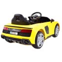 Samochód Audi R8 Spyder Żółty Na Akumulator /a300