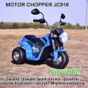 Motor Na Akumulator Chopper Niebieski -JC916