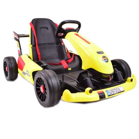 Szybki Gokart Na Akumulator Żółty Czujnik Antykolizyjny XMX-619