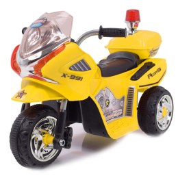 Motorek Na Akumulator Policyjny Z Kogutem Żółty/wxe368