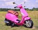 Skuter Na Akumulator Vespa Primavera Różowa CT-728