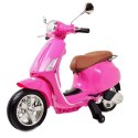 Skuter Na Akumulator Vespa Primavera Różowa CT-728